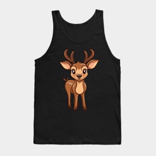 Cute Baby Christmas Reindeer Tank Top